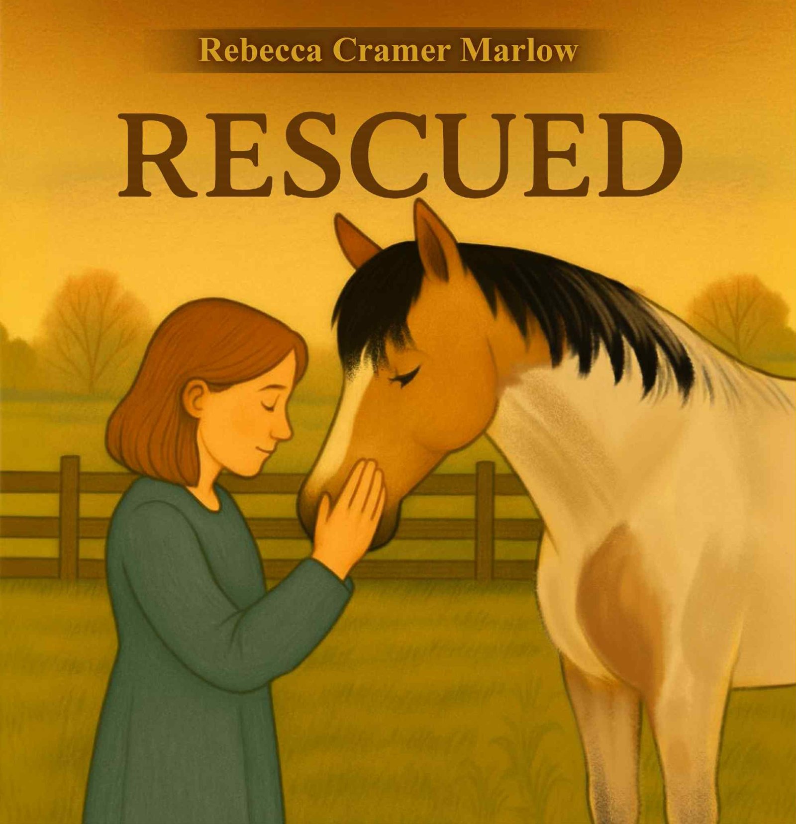 Rescued children’s book by Rebecca Marlow – faith-based story about a horse and second chances